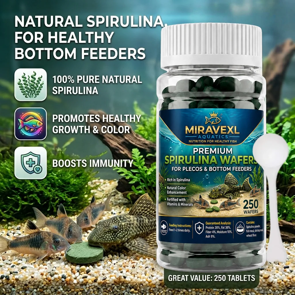 Spirulina Tablet Organic - Hoogwaardige Spirulina Zinktabletten: Premium Zeewier Aquariumvoer